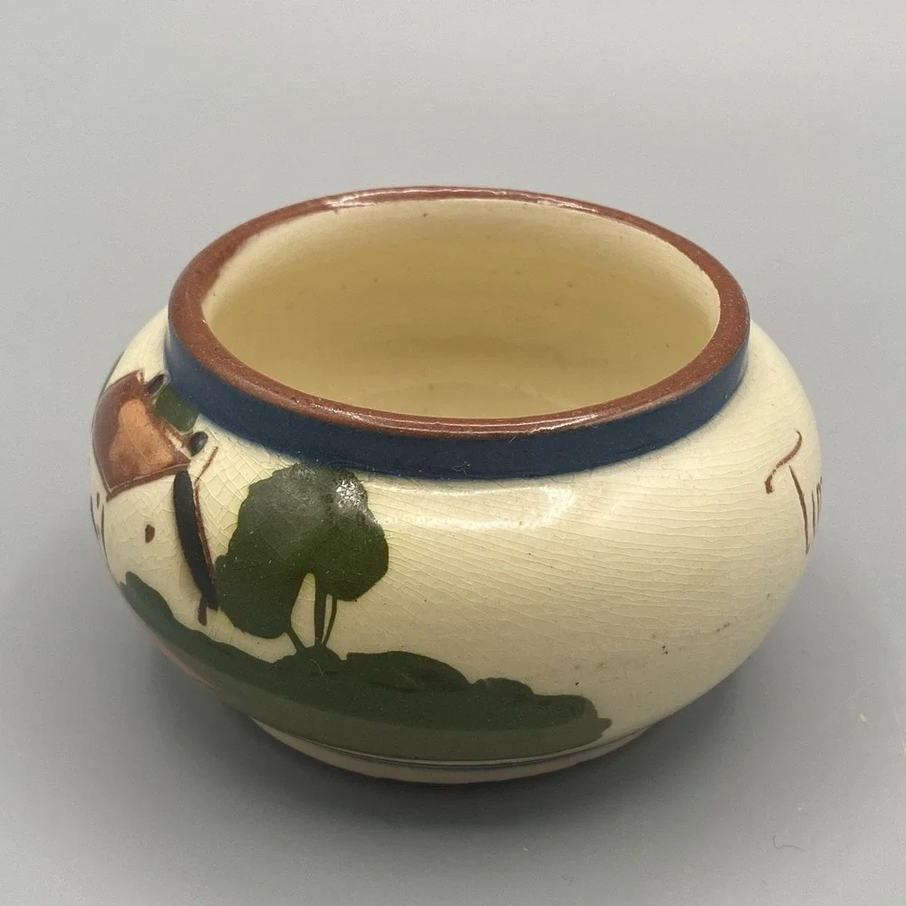 Watcombe Torquay Pottery England Motto Ware Egg Cup Base plus‎ Small Open Bowl